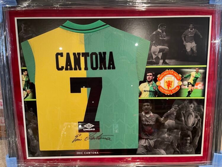 Eric Cantona signed Manchester United Shirt