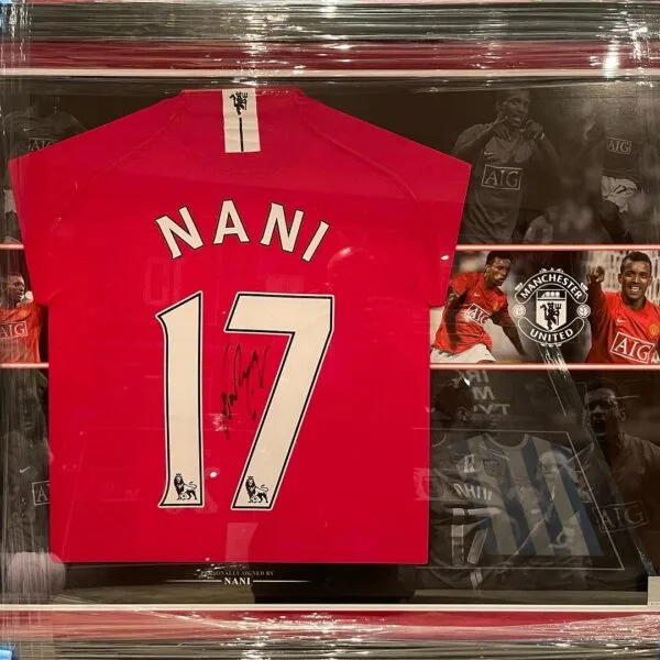 Luis Nani Signed 2008 Manchester United Shirt Official RARE