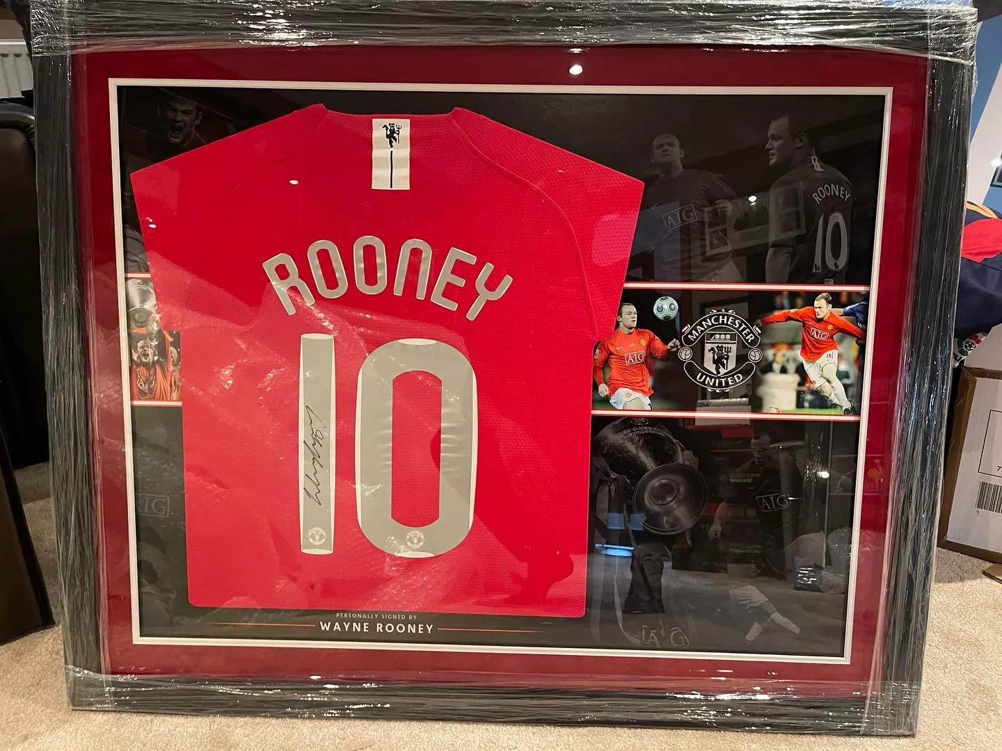 Wayne Rooney Signed Manchester United 2008 Champions League Shirt