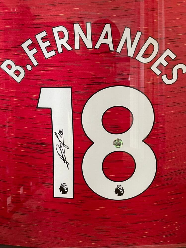 Bruno Fernandes Signed Manchester United Shirt - Image 2