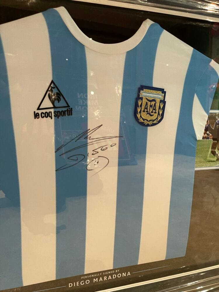 Diego Maradona Signed Argentina Shirt Jersey World Cup 1986 - Image 3