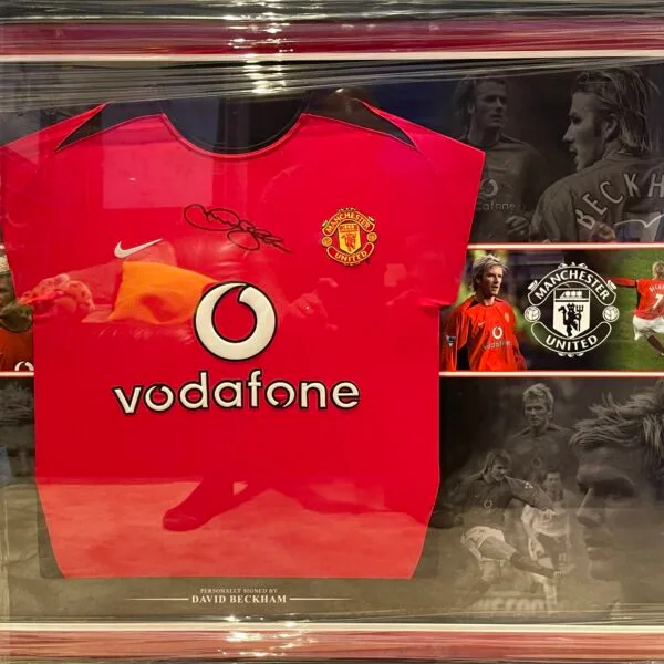 David Beckham signed Manchester United shirt