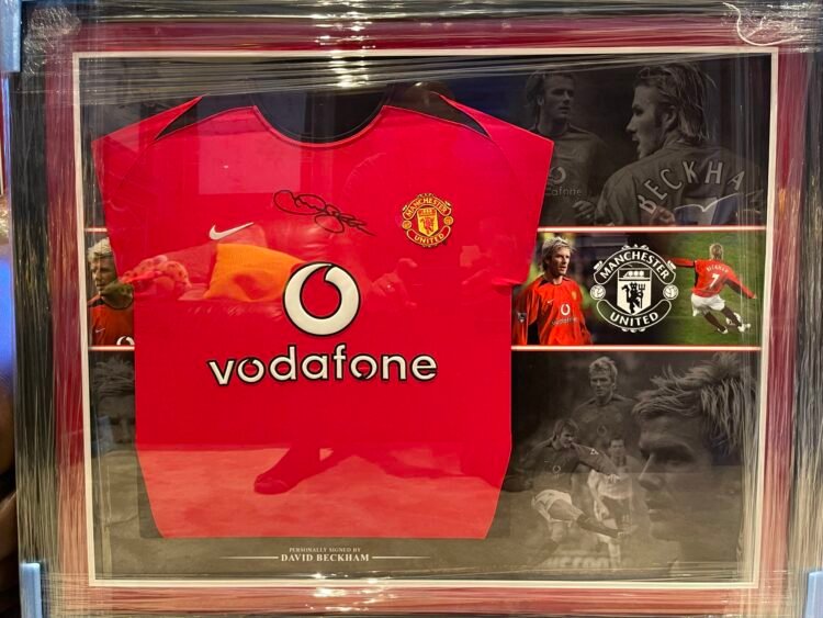 David Beckham signed Manchester United shirt