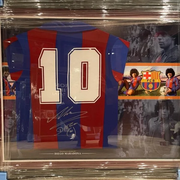 Diego Maradona Signed Barcelona 10 Shirt