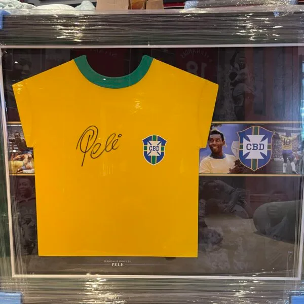Pele signed Brazil shirt