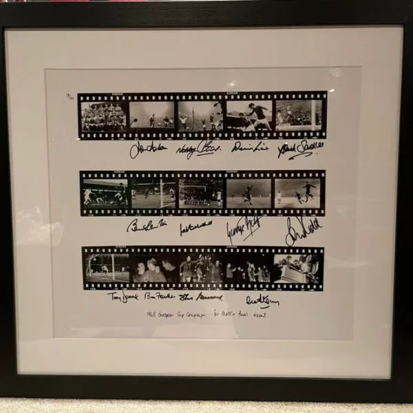 Sir Matt’s Final Summit Signed By Manchester United 1968 Team