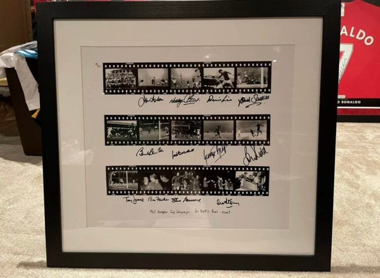 Sir Matt’s Final Summit Signed By Manchester United 1968 Team