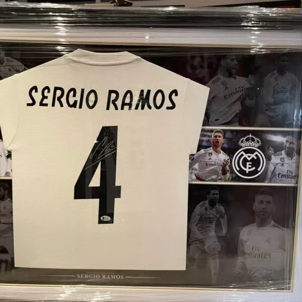 Sergio Ramos signed Real Madrid shirt