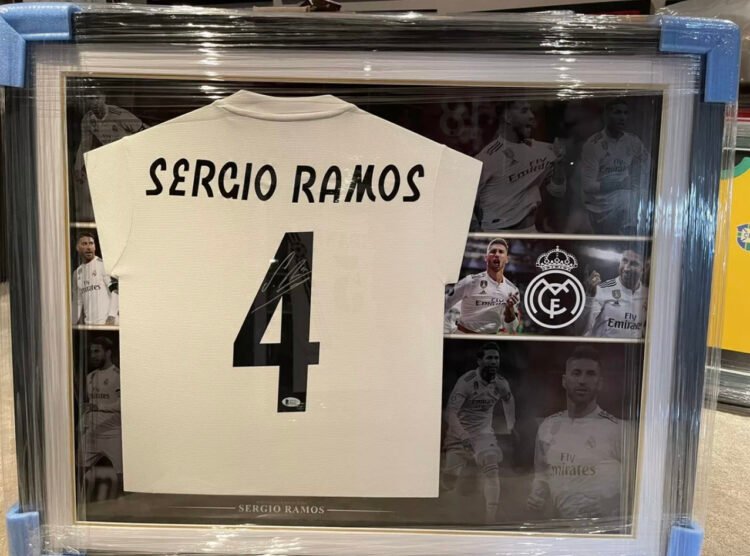 Sergio Ramos signed Real Madrid shirt