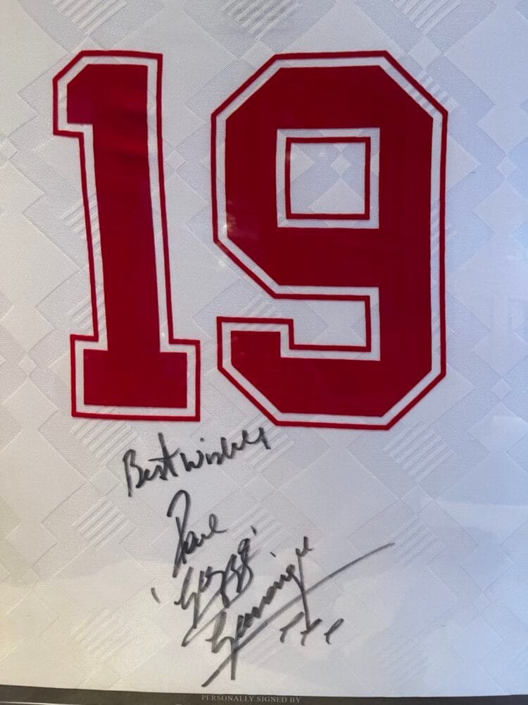 Paul Gazza Gascoigne signed 1990 England shirt - Image 2