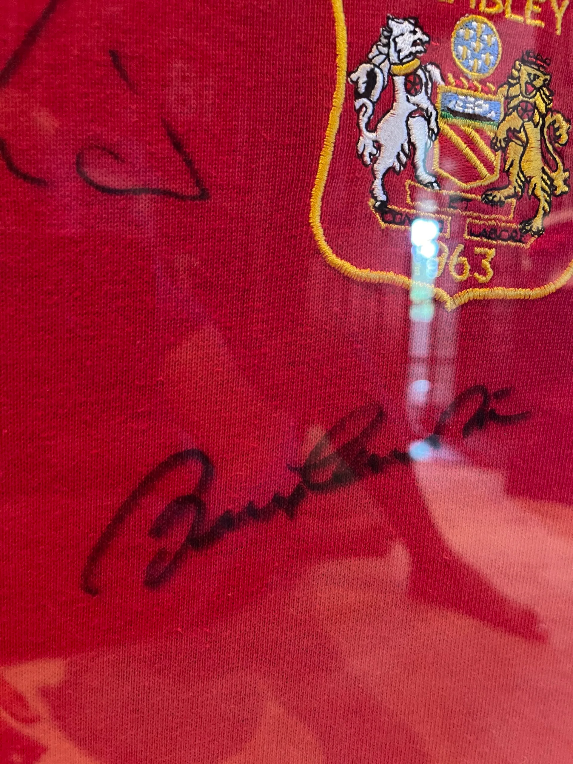 Manchester United Holy Trinity Best, Law and Charlton signed 1963 final shirt - Image 5