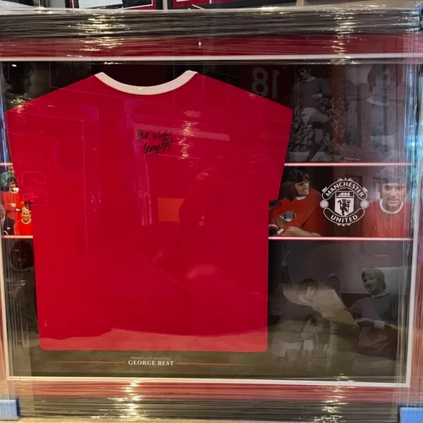 George Best signed Manchester United 1968 shirt