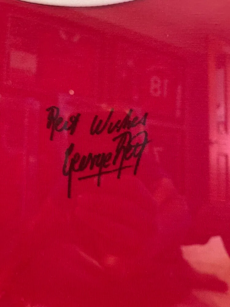 George Best signed Manchester United 1968 shirt - Image 2