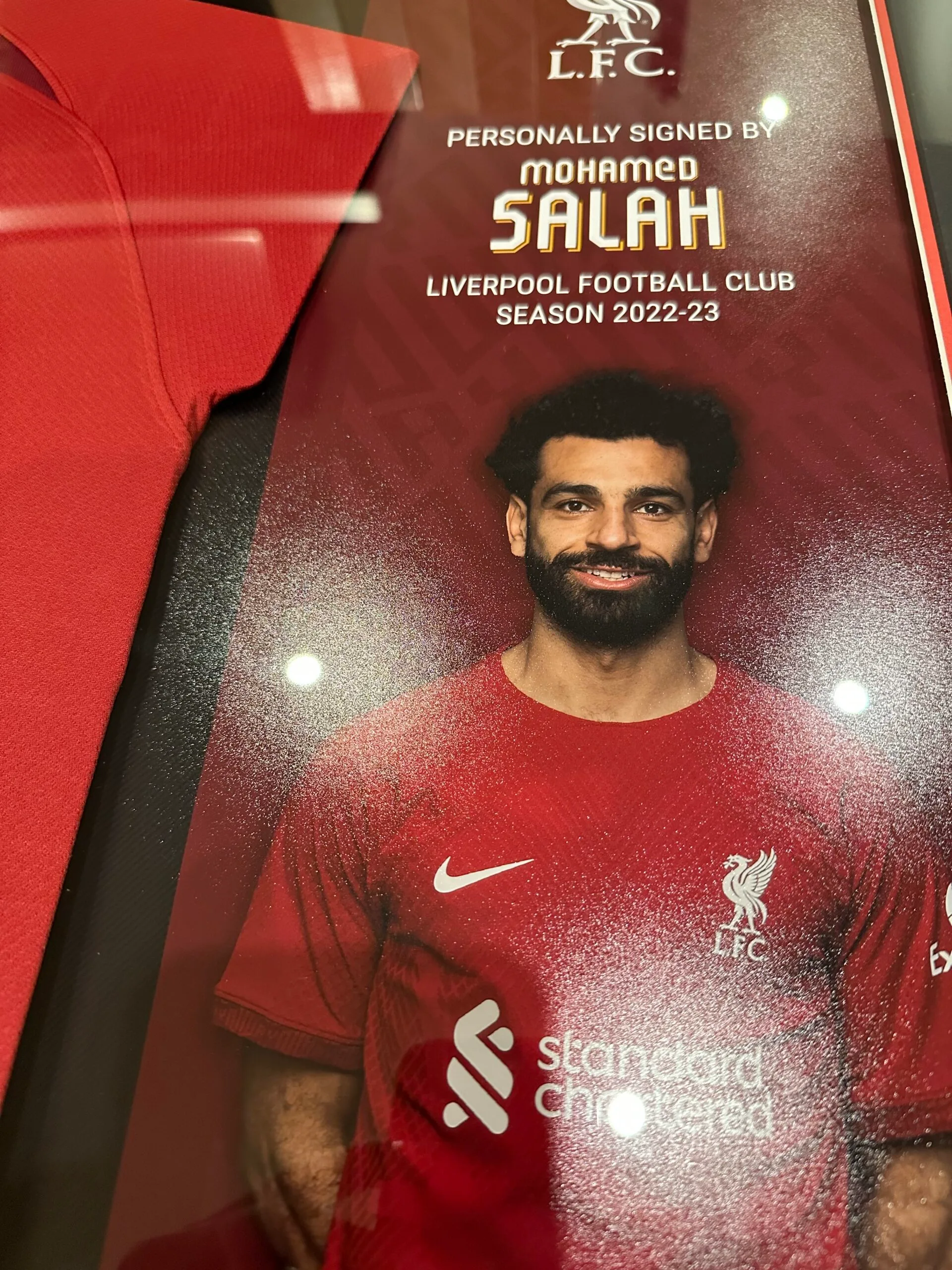 Mohamed Mo Salah signed 2022/23 Liverpool shirt. Limited Edition of 100 - Image 4