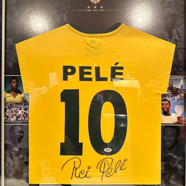 Rei Pele signed Brazil shirt PSA DNA