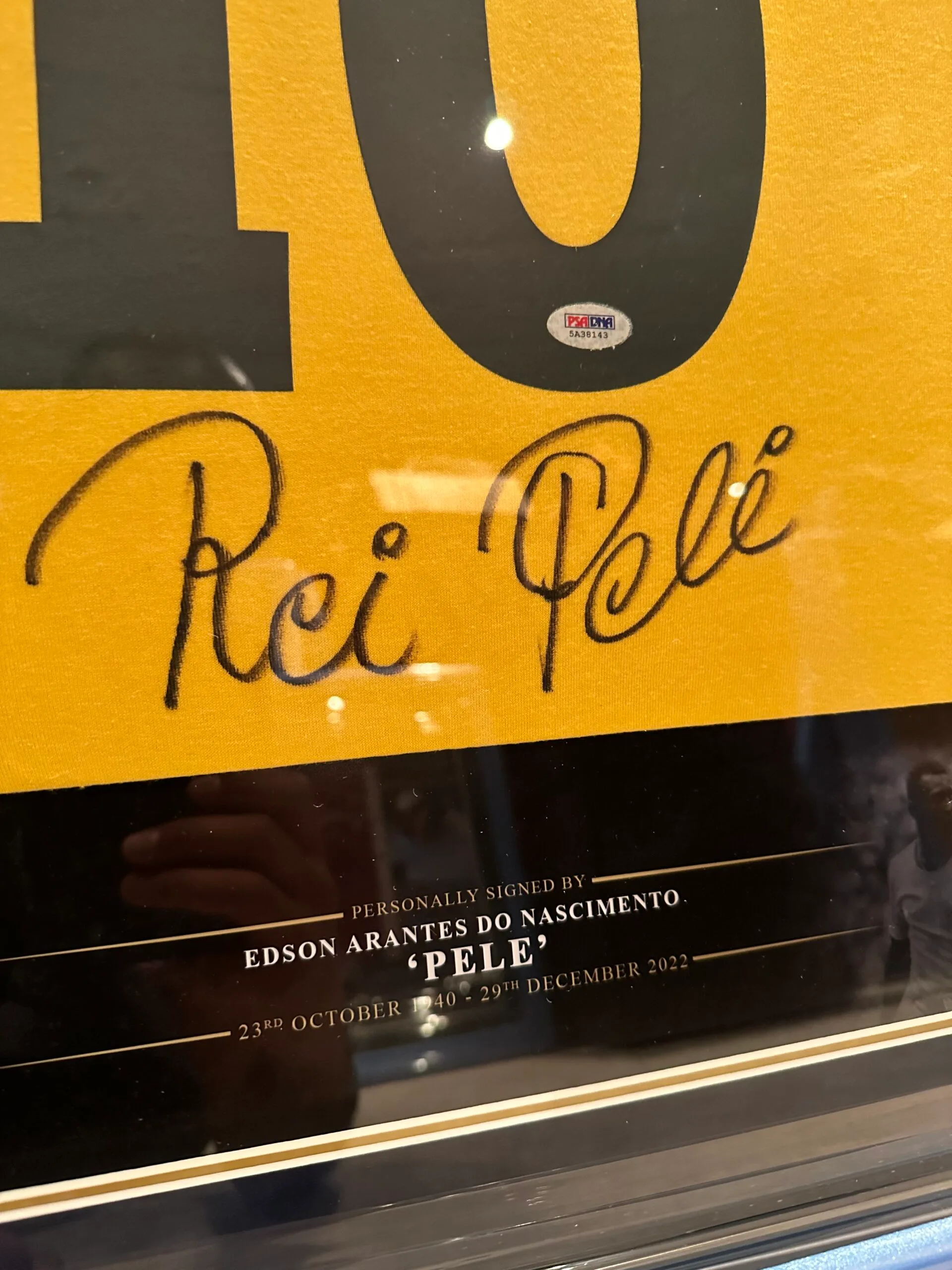 Rei Pele signed Brazil shirt PSA DNA - Image 3