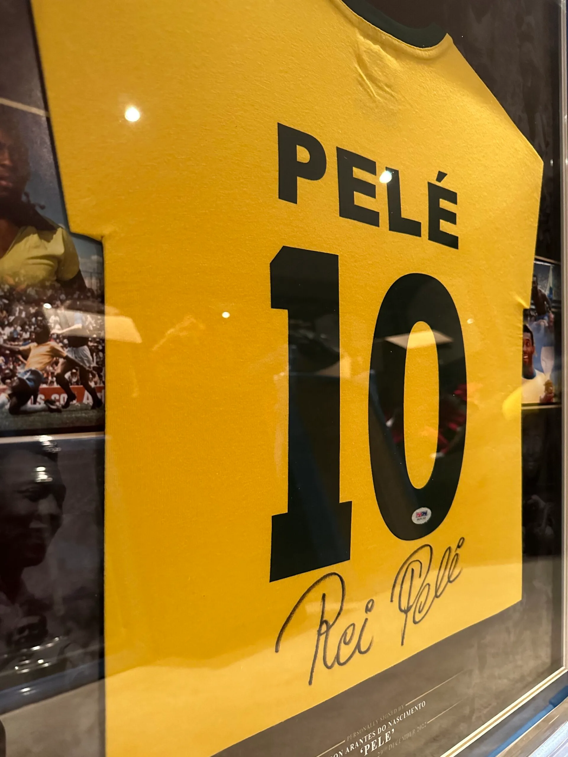 Rei Pele signed Brazil shirt PSA DNA - Image 6