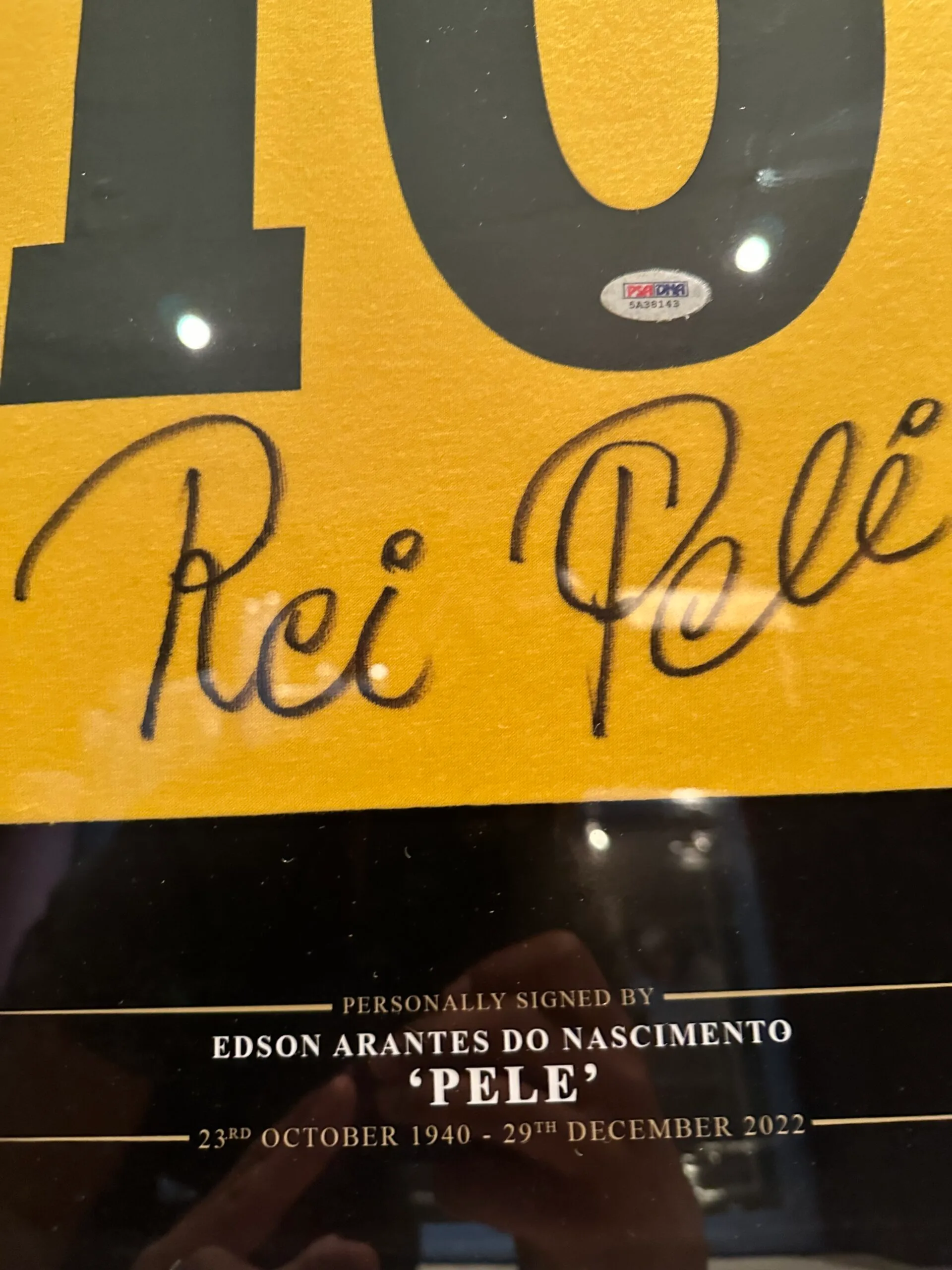 Rei Pele signed Brazil shirt PSA DNA - Image 8