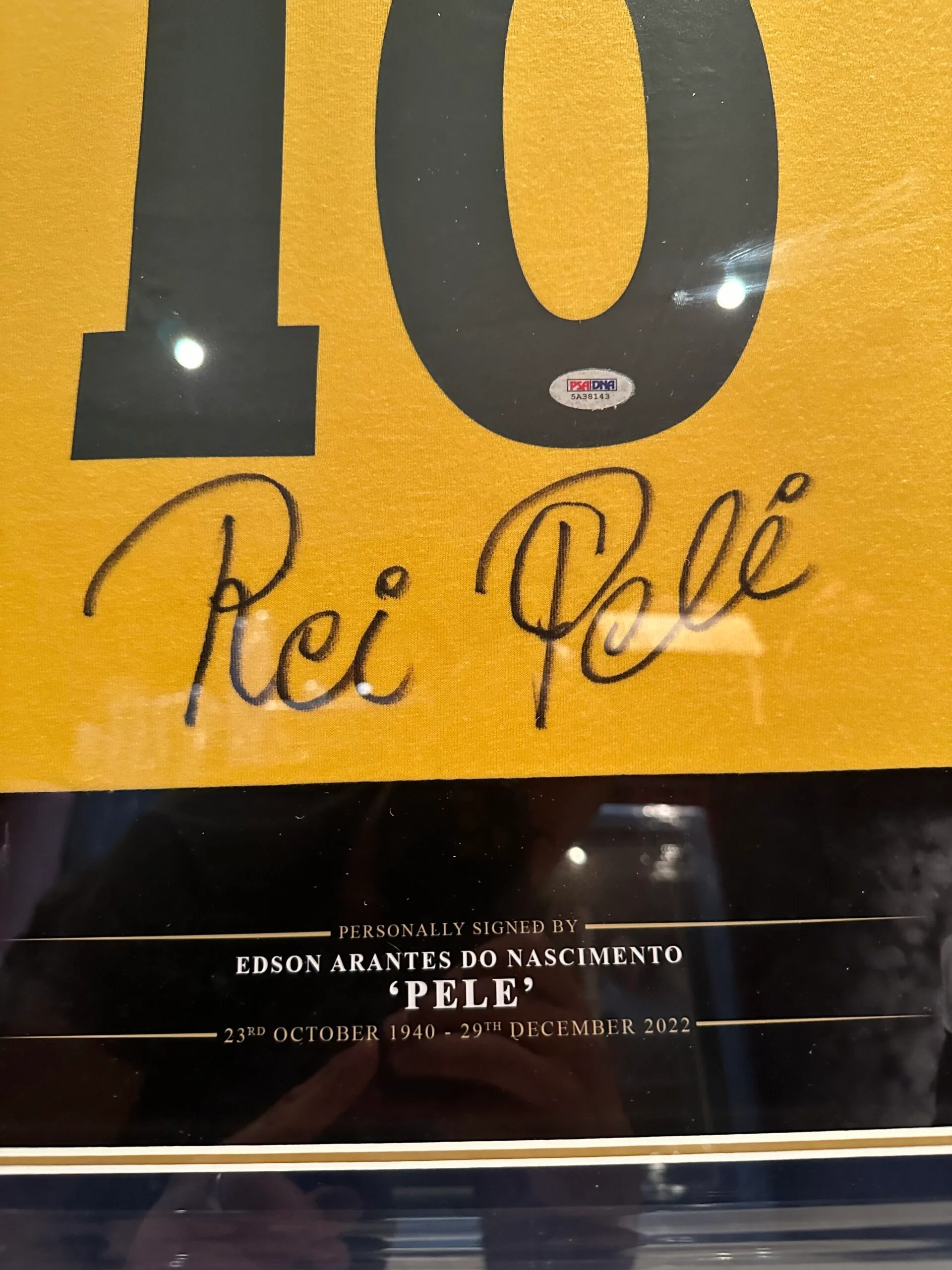 Rei Pele signed Brazil shirt PSA DNA - Image 9