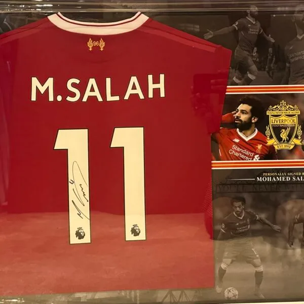 Mo Mohamed Salah signed Liverpool 2017/18 shirt debut season Official COA