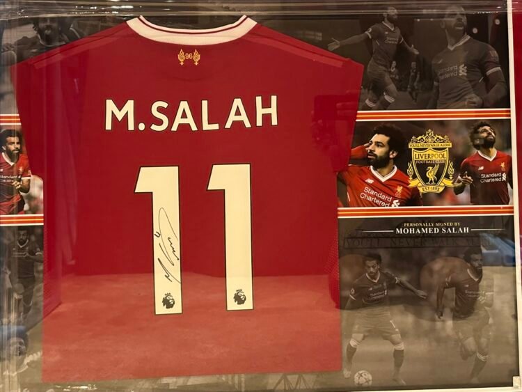 Mo Mohamed Salah signed Liverpool 2017/18 shirt debut season Official COA