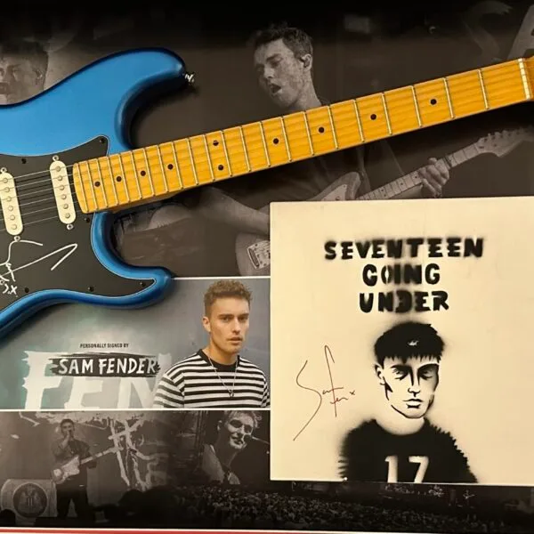 Sam Fender signed guitar and LP