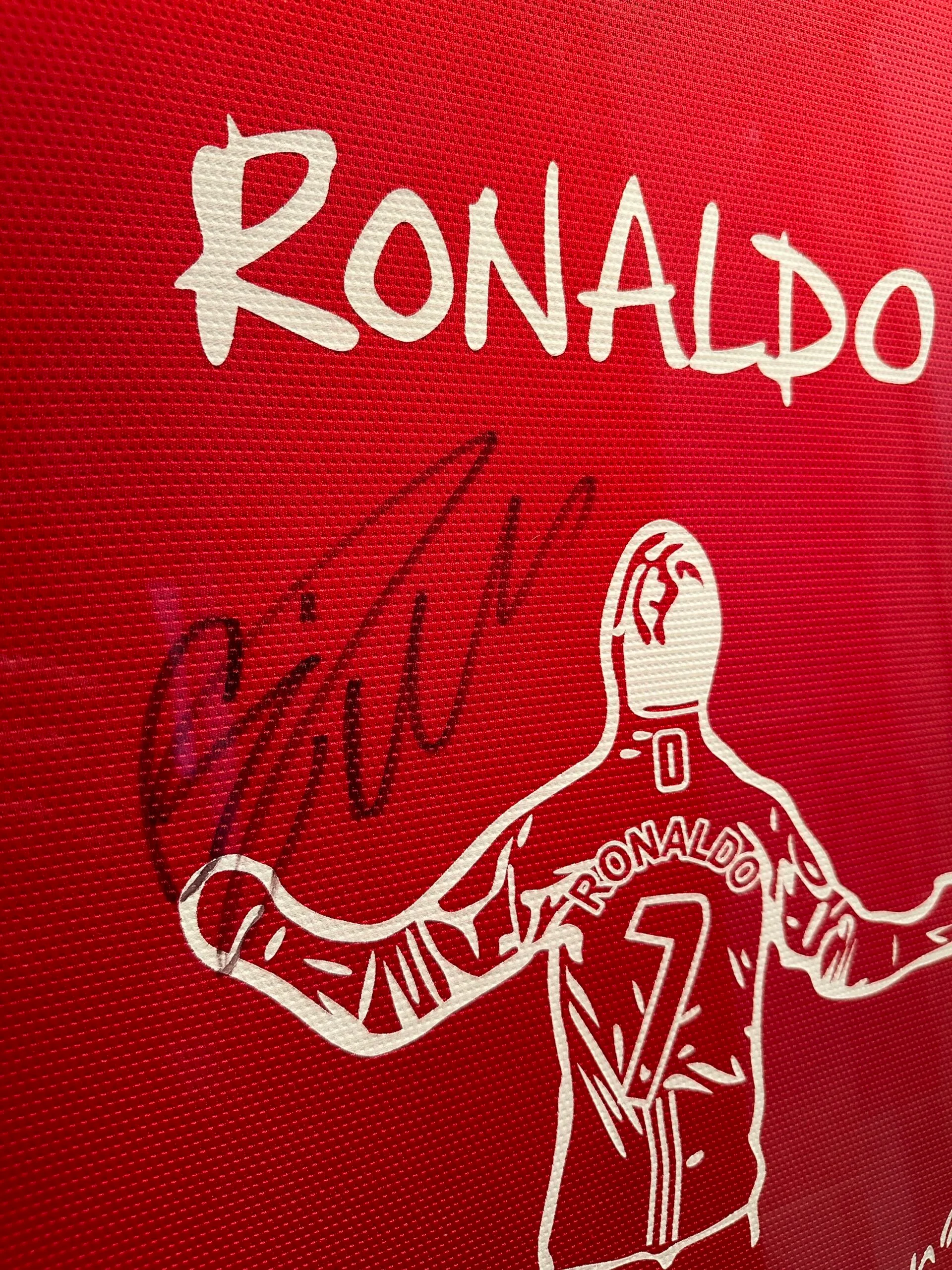 Cristiano Ronaldo signed 'I'm back where I belong' 2021 Manchester United shirt - Image 5