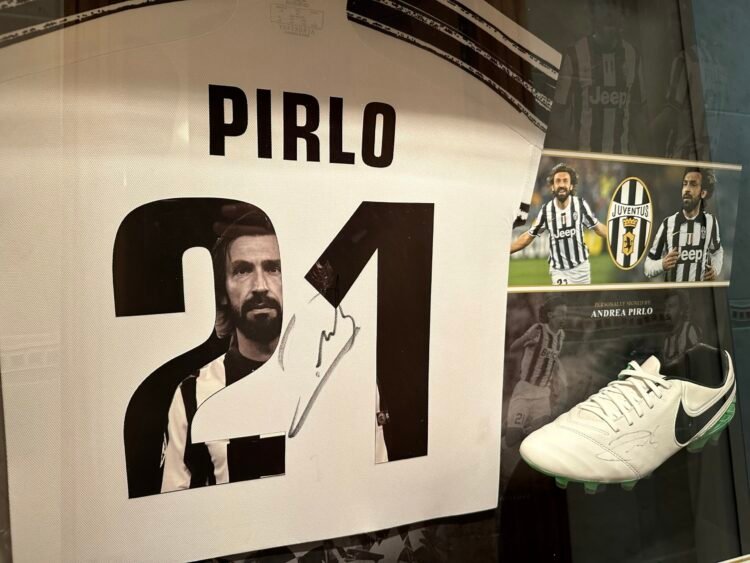 Andrea Pirlo signed Juventus shirt and boot display - Image 12