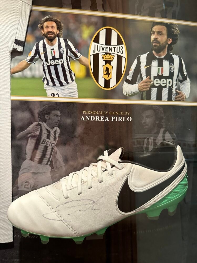 Andrea Pirlo signed Juventus shirt and boot display - Image 11