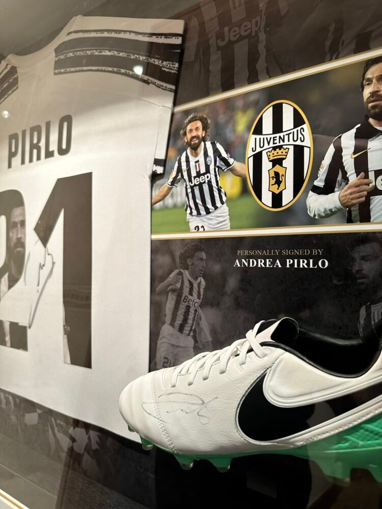 Andrea Pirlo signed Juventus shirt and boot display - Image 9