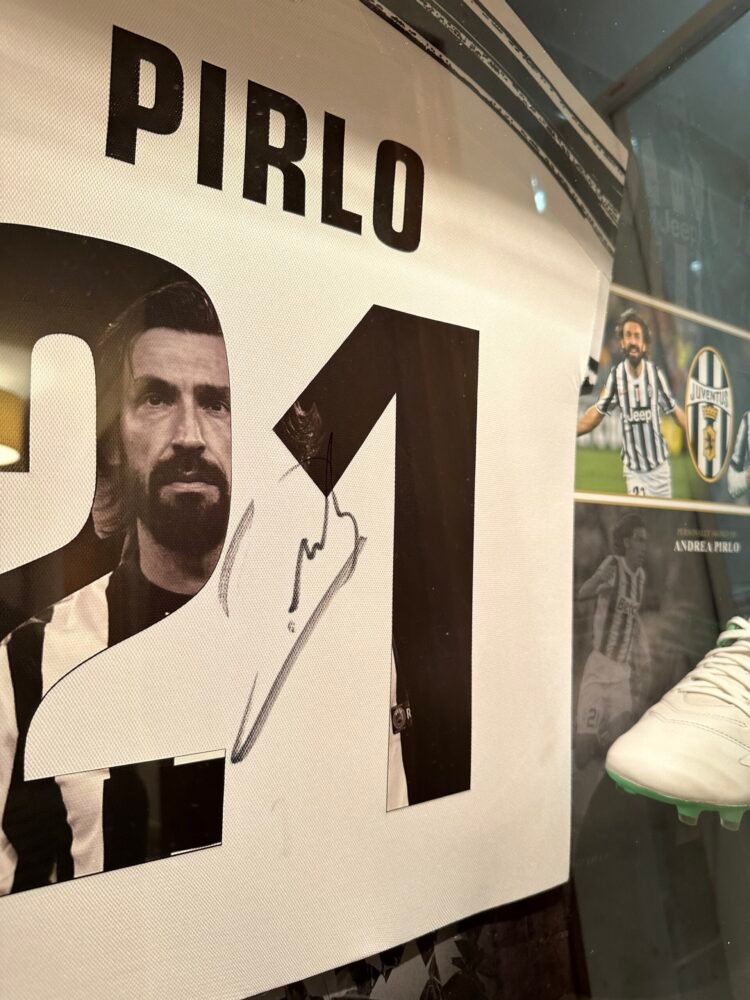 Andrea Pirlo signed Juventus shirt and boot display - Image 8