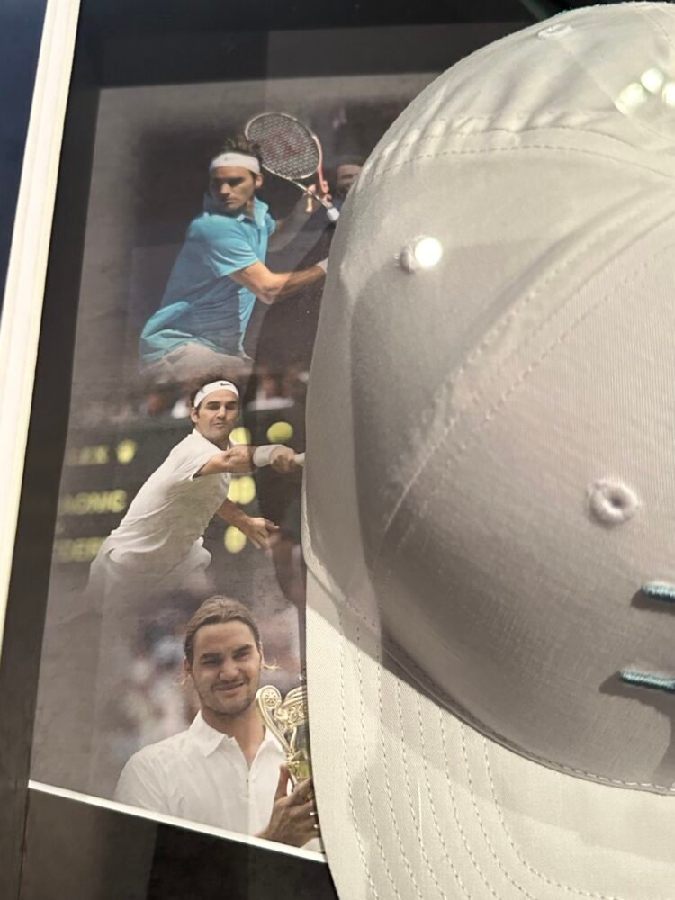 Roger Federer signed tennis career cap - Image 2