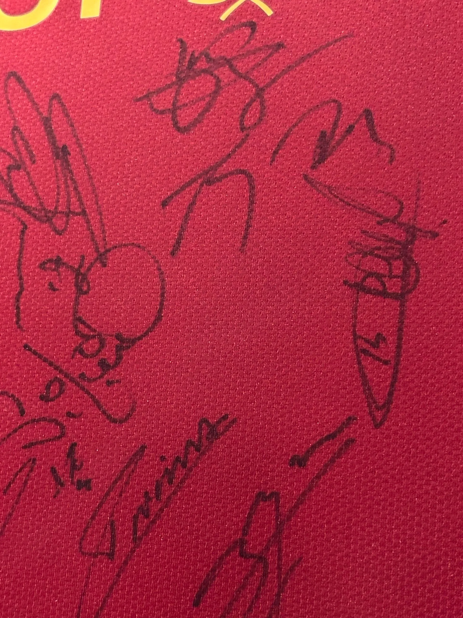 Barcelona signed 2008/09 treble winners shirt Messi Xavi Iniesta - Image 10