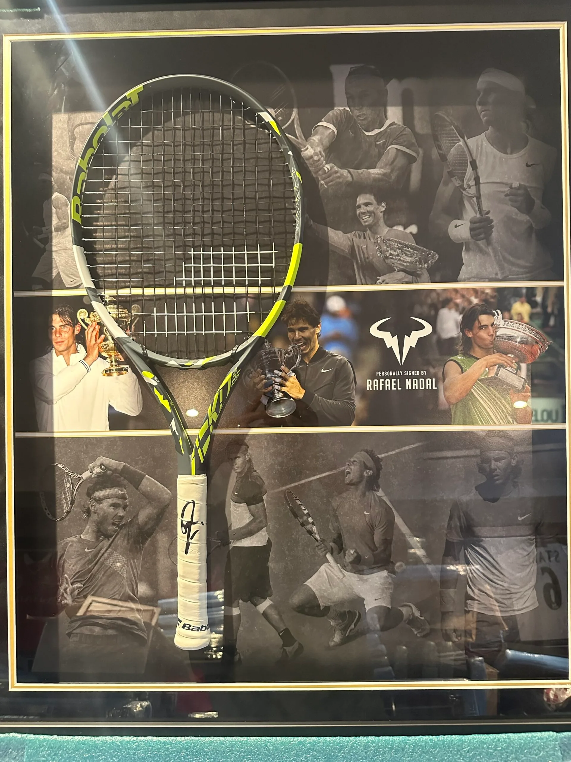 Rafael Rafa Nadal signed Babolat tennis racket