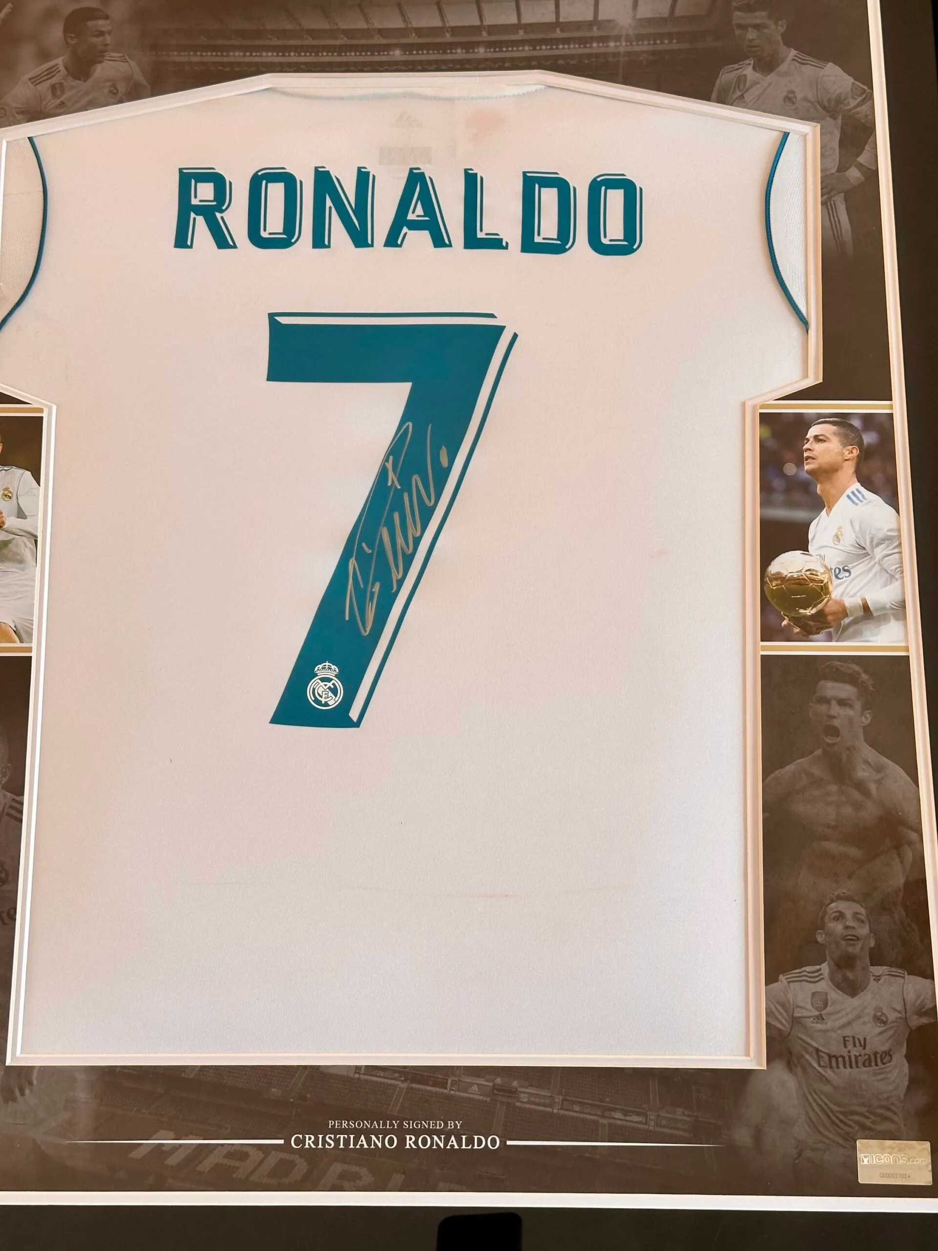Cristiano Ronaldo Real Madrid & Lionel Messi Barcelona signed shirts Icons - Image 7