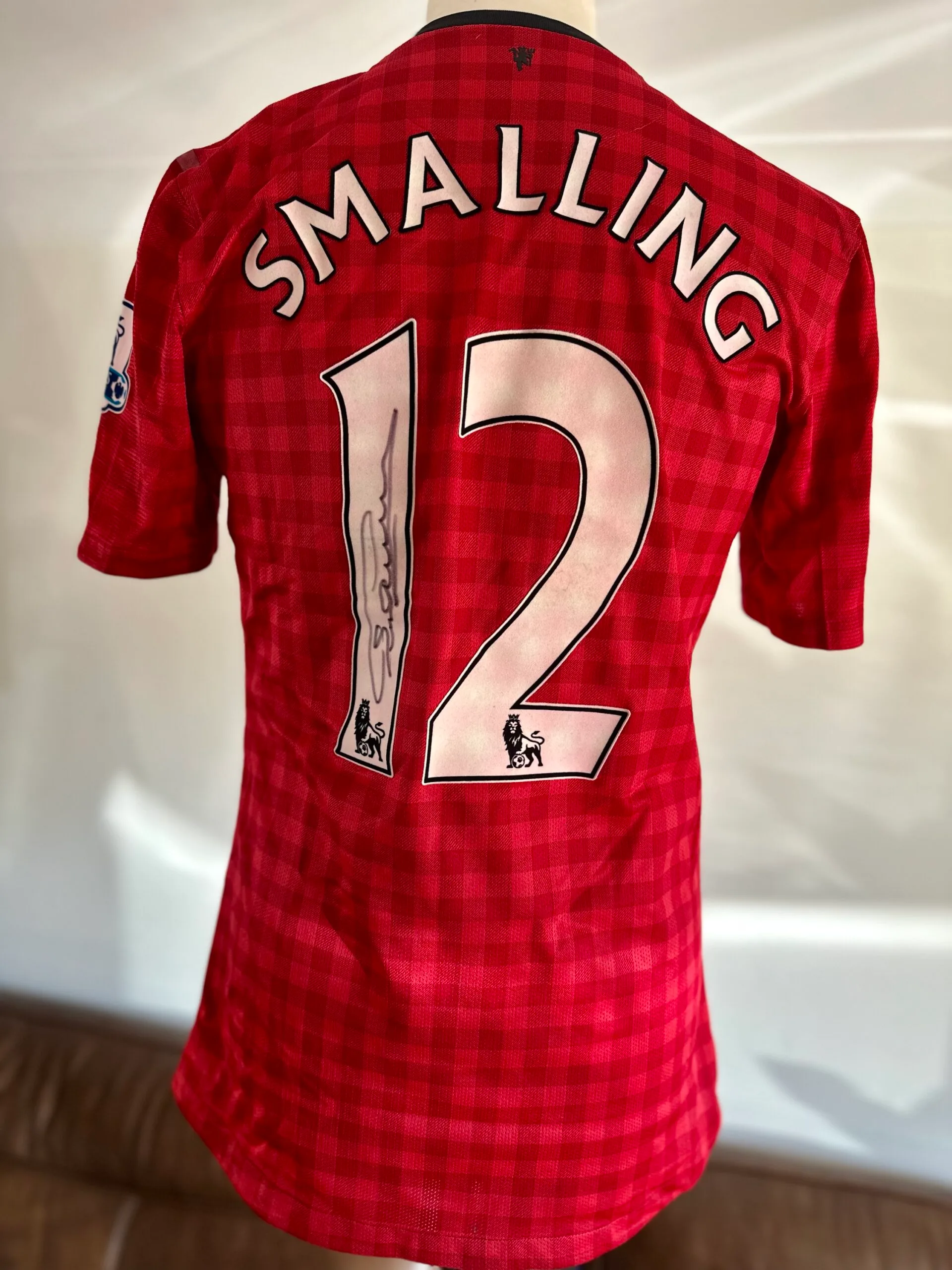 Chris Smalling signed match worn Manchester United shirt Manchester City 2012/13 - Image 7