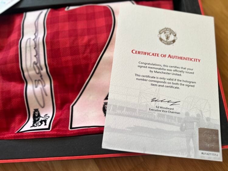 Chris Smalling signed match worn Manchester United shirt Manchester City 2012/13 - Image 13
