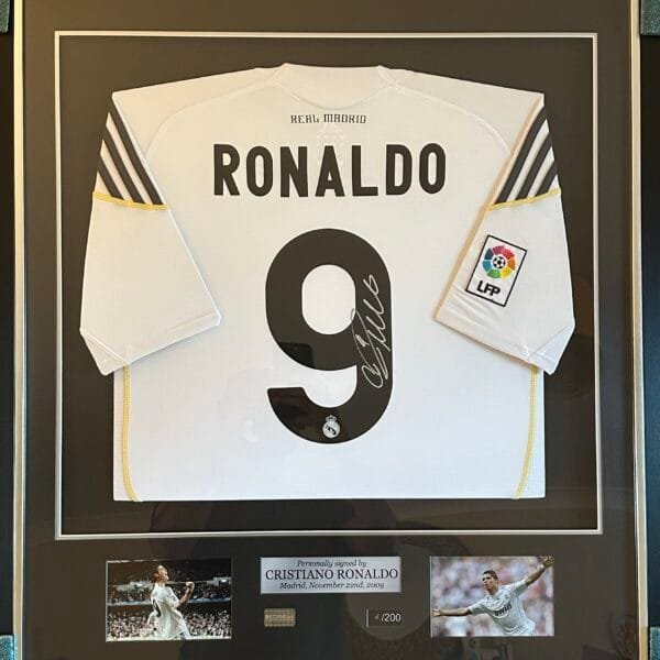 Cristiano Ronaldo signed Real Madrid Shirt CR9 ICONS
