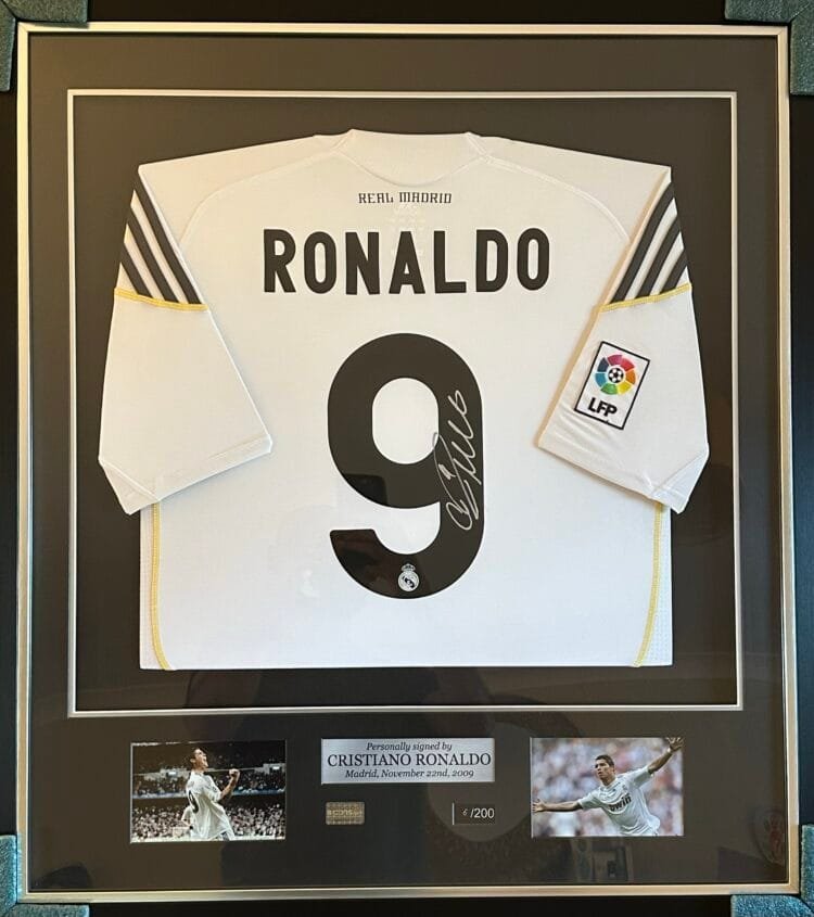 Cristiano Ronaldo signed Real Madrid Shirt CR9 ICONS