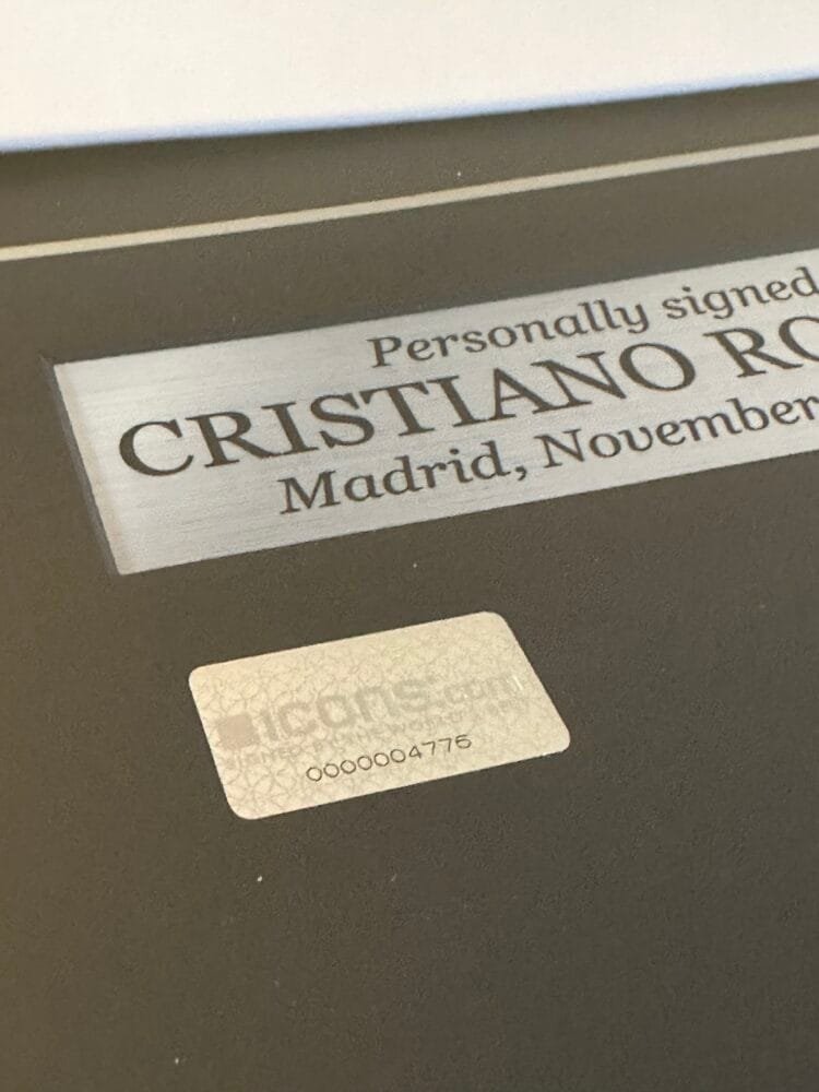 Cristiano Ronaldo signed Real Madrid Shirt CR9 ICONS - Image 3