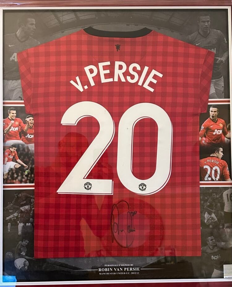 Robin van Persie signed Manchester United 2012/13 champions shirt