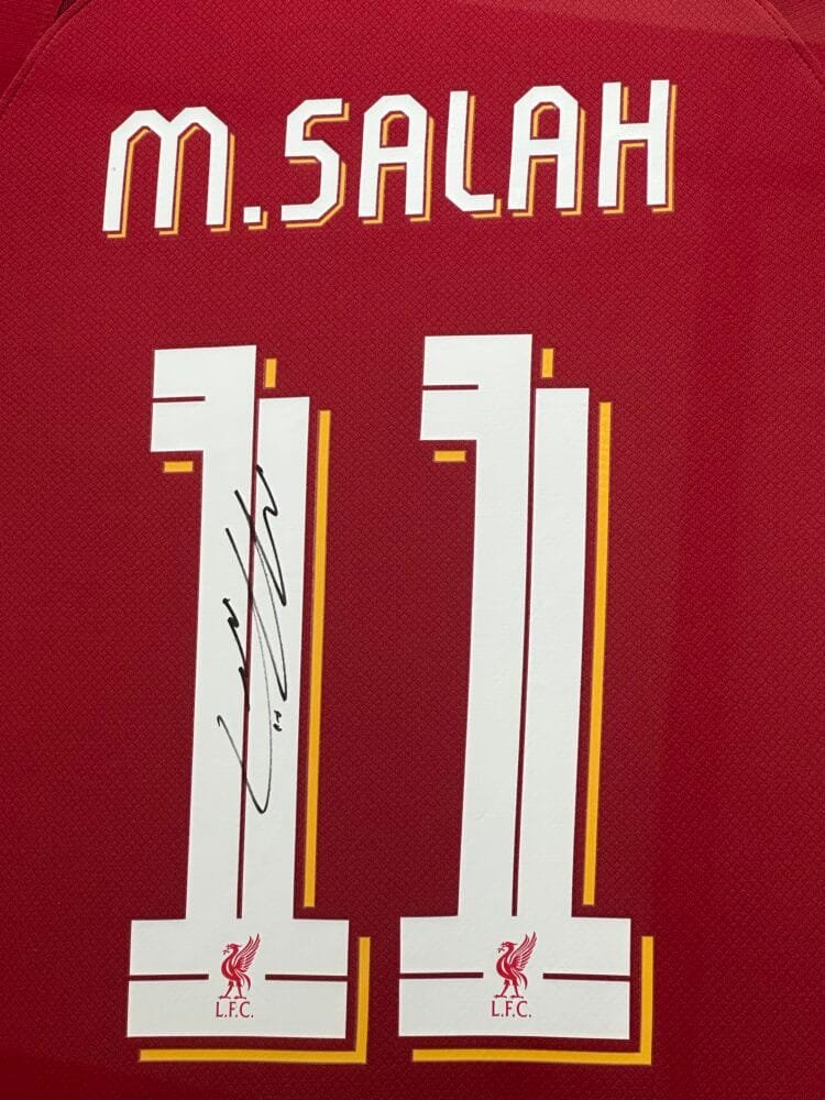 Mohamed Salah signed Liverpool shirt Official COA - Image 2
