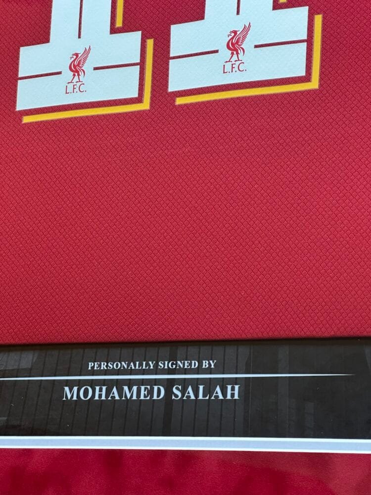 Mohamed Salah signed Liverpool shirt Official COA - Image 3