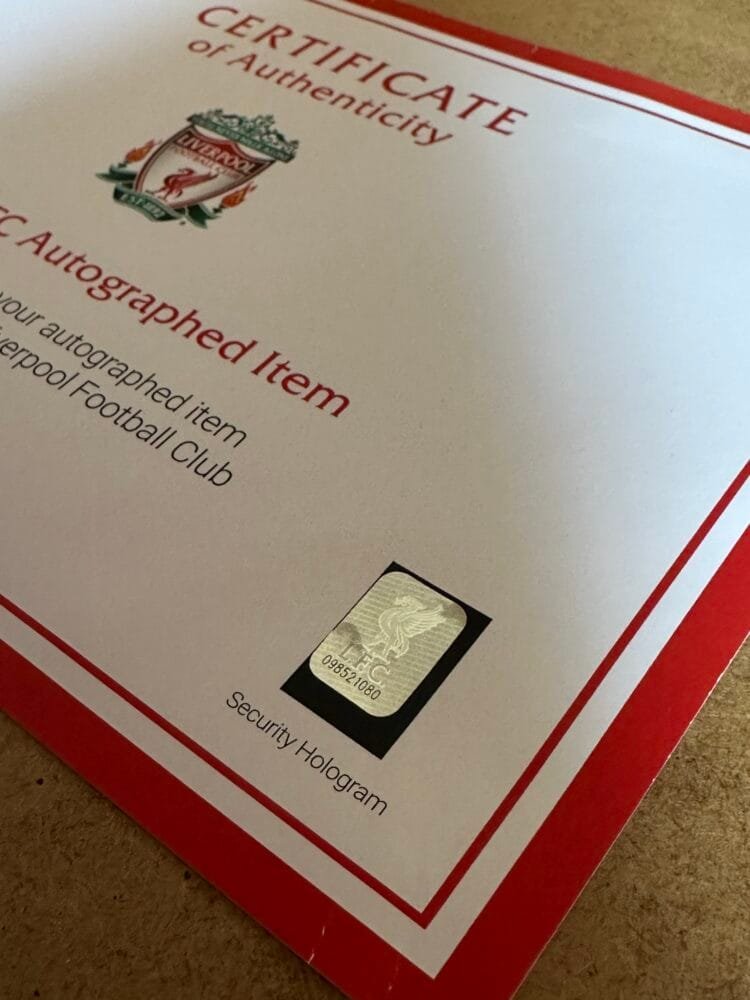Mohamed Salah signed Liverpool shirt Official COA - Image 9