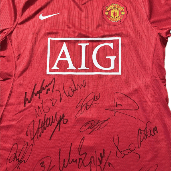 Manchester United signed 2007/08/09 player issue shirt