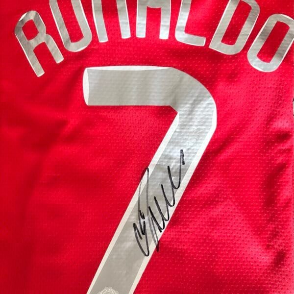 Cristiano Ronaldo signed 2008 Manchester United shirt
