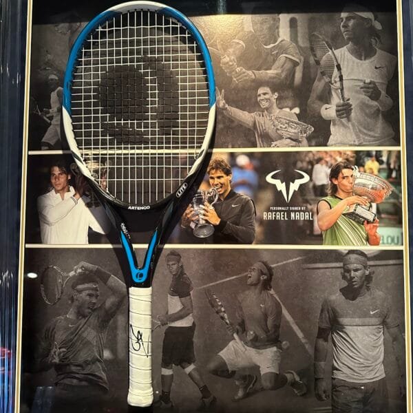 Rafael Nadal signed tennis racket